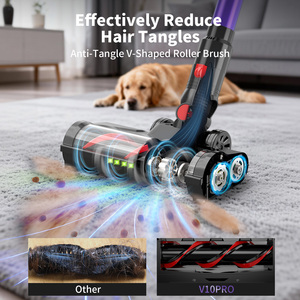 La Mejor <span class=keywords><strong>Aspiradora</strong></span> Inalámbrica 2 en 1 con Luz LED para Pelo de Mascotas, Filtro HEPA, Batería sin Escobillas, Seca, sin Bolsa, Ligera - Product Image 4