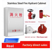 Boîte à tuyau d'incendie en acier au carbone ignifuge durable, boîte à enrouleur d'eau pour équipement de lutte contre l'incendie 650*450*220mm