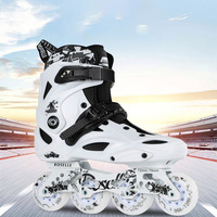 Patins à roulettes plats professionnels pour adultes, hommes, femmes et enfants, avec coque en polypropylène