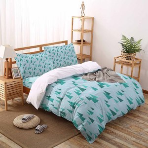 Weihnachten Neujahr Dekor Weiche Luxus Schlafzimmer King <span class=keywords><strong>Size</strong></span> Bettlaken Set individuell bedruckte 4 Stück Bettdecke Bettwäsche-Set - Product Image 3