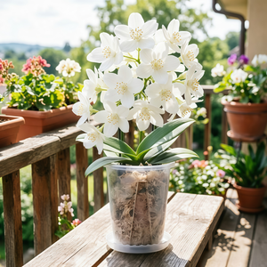<span class=keywords><strong>Pot</strong></span> de fleurs portable en plastique transparent avec design clair pour plantes à racines aériennes, orchidées, avec <span class=keywords><strong>pot</strong></span> de contrôle des racines transparent - Product Image 6