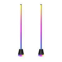 Lampe de sol intelligente RGB, contrôle par application, lumière LED cylindrique sans fil à changement de couleur pour salle de jeux, décoration de chambre à coucher