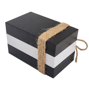 Libri Decorativi <span class=keywords><strong>in</strong></span> Legno Dipinto, Finti Libri Impilati per Arredamento Rustico Multifunzionale - Product Image 4