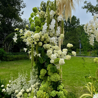 QiYing Victory AL-1388 Hochzeitsdekoration 2026 Große Seiden-Kunstblumen Großhandel Grünpflanzen Geprägte 3D-gedruckte Blumen