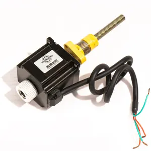 Disesuaikan Bipolar 2 fase 1.8 derajat Nema 23 57mm Anti Backlash Nut Manual tombol Stepper Motor dengan sekrup timah untuk 3D Printer