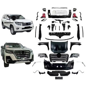Pare-chocs de voiture de style <span class=keywords><strong>Xman</strong></span> de haute qualité, calandre, ailes, feux LED, kit carrosserie pour Toyota Prado Fj150 2010-2017 - Product Image 1