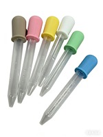 Compte-gouttes médical en plastique de 5 ml avec graduations, embout en silicone, échantillon gratuit