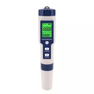 5 en 1 testeur numérique stylo salinité PH Temp EC & <span class=keywords><strong>TDS</strong></span> mètre <span class=keywords><strong>piscine</strong></span> eau salée eau potable testeur d'eau <span class=keywords><strong>piscine</strong></span> eau potable - Product Image 1