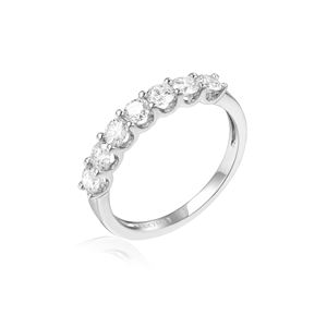 Anillo de compromiso y boda de oro macizo de 14K con diamante CVD cultivado en laboratorio IGI, engaste de púas, unisex, lindo, para fiesta - Product Image 1
