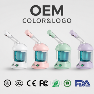 เครื่องพ่นไอน้ำบำรุงผิวหน้าแบบพกพา OEM สีสันปรับแต่งได้ นาโนไอออนิก ช่วยเติมความชุ่มชื้นอย่างล้ำลึก สำหรับใช้ในบ้าน ถังน้ำ 300 มล. กำลังไฟ 350 วัตต์ ตัวเครื่องทำจากพลาสติก - Product Image 1