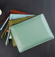 Carpeta de Archivos Personalizada de PU con Cierre, para Reuniones de Negocios, Gran Capacidad, A4/A5, con Hebilla, Impermeable, Protección UV/Digital, OEM