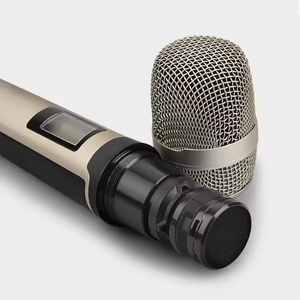 ワイヤレス通信用のプロのダイナミックUHFハンドヘルドマイクカラオケサウンド機器 & 音楽アンプ用 - Product Image 2