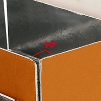 Boîte d'expédition isotherme haut de gamme en carton, étanche, avec doublure en feuille d'aluminium et gaufrage, pour la chaîne du froid et les aliments surgelés en vrac