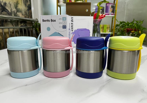 Thermos thực phẩm Jar thép không gỉ Tumblers Set cách điện thực phẩm Flask Hộp Ăn Trưa cho súp nóng và đồ uống bền nhiệt container - Product Image 2