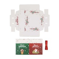 Dossiers cadeaux de Noël personnalisés recyclables, lamination mate, carton alimentaire, bonbons/biscuits/gelées/sushis/aliments pour bébés, biscuits