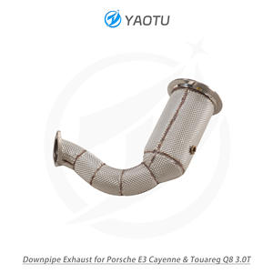 Tuyau d'échappement sans catalyseur en acier inoxydable YT Performance avec isolation, adapté aux Porsche E3 Cayenne 3.0T et Touareg Q8 3.0T - Product Image 5