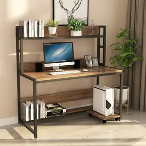 Hot selling beautiful wooden computer desk for living room PC laptop wood computer table