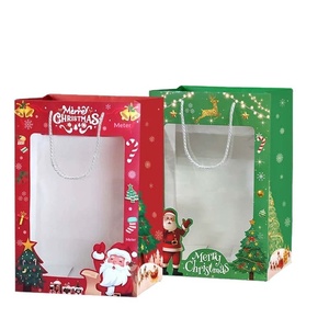 Set de Bolsas y Cajas de Regalo Navideñas, Bolsa Festiva para Regalos de Manzanas en Nochebuena - Product Image 2