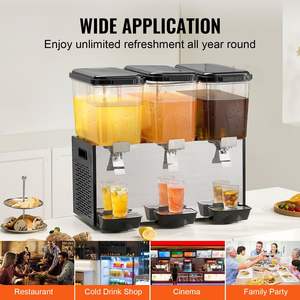 Distributeur commercial de boissons 18L X 3 réservoirs Distributeur de boissons froides et glacées Commercial - Product Image 6