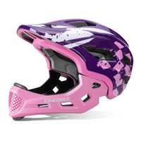 Casque intégral pour enfants KINGBIKE JC014-307 S 450g léger, coque en PC, mousse EPS résistante aux chocs, ventilation réglable, tout-terrain
