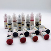 Encre pigmentée biologique PMU à faible quantité minimale de commande de marque privée Encre de tatouage Pigments professionnels pour les sourcils et les lèvres Microblading Pigmen liquides