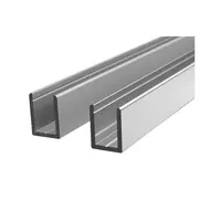 Алюминиевый u-образный канал для стекла 8 мм, 10 мм, 12 мм, 6063, 6463, алюминиевый профиль, заводская цена, алюминиевый профиль, канал
