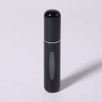 Mini bouteilles de parfum en verre vides de luxe rechargeables à fond de 5ml 8ml personnalisées atomiseur de parfum en aluminium portable