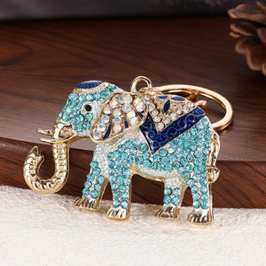 Porte-clés personnalisé en alliage de zinc 3D éléphant de luxe, pendentif tendance, breloque décorative pour sac - Product Image 4