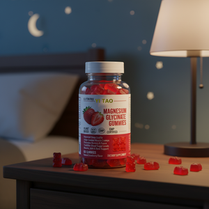 Gummies de glycinate de magnésium à absorption élevée OEM/ODM, pour soulager le stress et améliorer le sommeil nocturne - Product Image 4