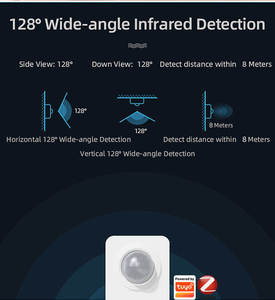ZP06 Tuya ZigBee – capteur de mouvement PIR, détecteur infrarouge sans fil, alarme de sécurité anti-cambriolage, contrôleur d'application Smart Life - Product Image 3