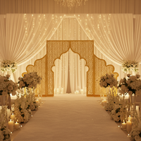 XIN ZI XIN Décoration de fond de scène en métal, romantique, moderne, classique européenne, pour mariage, fête, Noël, accessoires, couleur personnalisée, NOUVELLE ARRIVÉE
