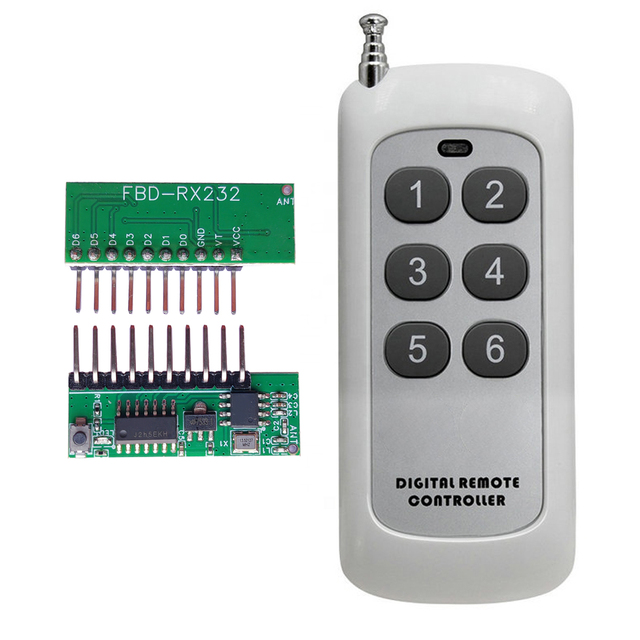 Rf welding module 6 channel wireless remote control switch Crane receiver 315mhz Rf monitoring receiver Rf converter to receiver
