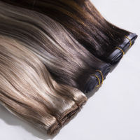 Extensions de cheveux naturels Remy vierges originaux, tissage de cheveux humains couleur personnalisée, style populaire, sans retour, pour femmes