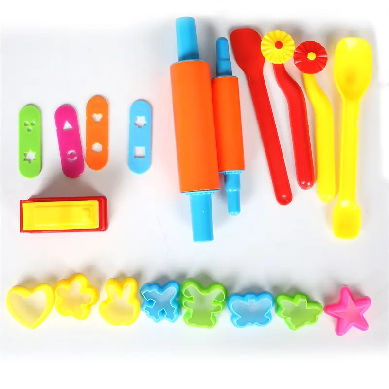 शिल्प शैक्षिक खिलौने शुष्क हवा मिट्टी कीचड़ प्लास्टिक खेलने आटा रोलर Trundle का क्ले मॉडलिंग उपकरण सामान बच्चों DIY के लिए