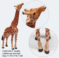 Figurine de animaux en plastique PVC, 1 pièce, jouet de collection, personnages de ferme, ours sauvage, lapin, tigre, girafe