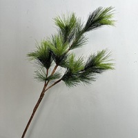 Branches d'arbres en plastique imitation aiguilles de pin, décoratives vertes artificielles pour mariages et jardins, plantes d'extérieur et plantes vertes artificielles d'intérieur