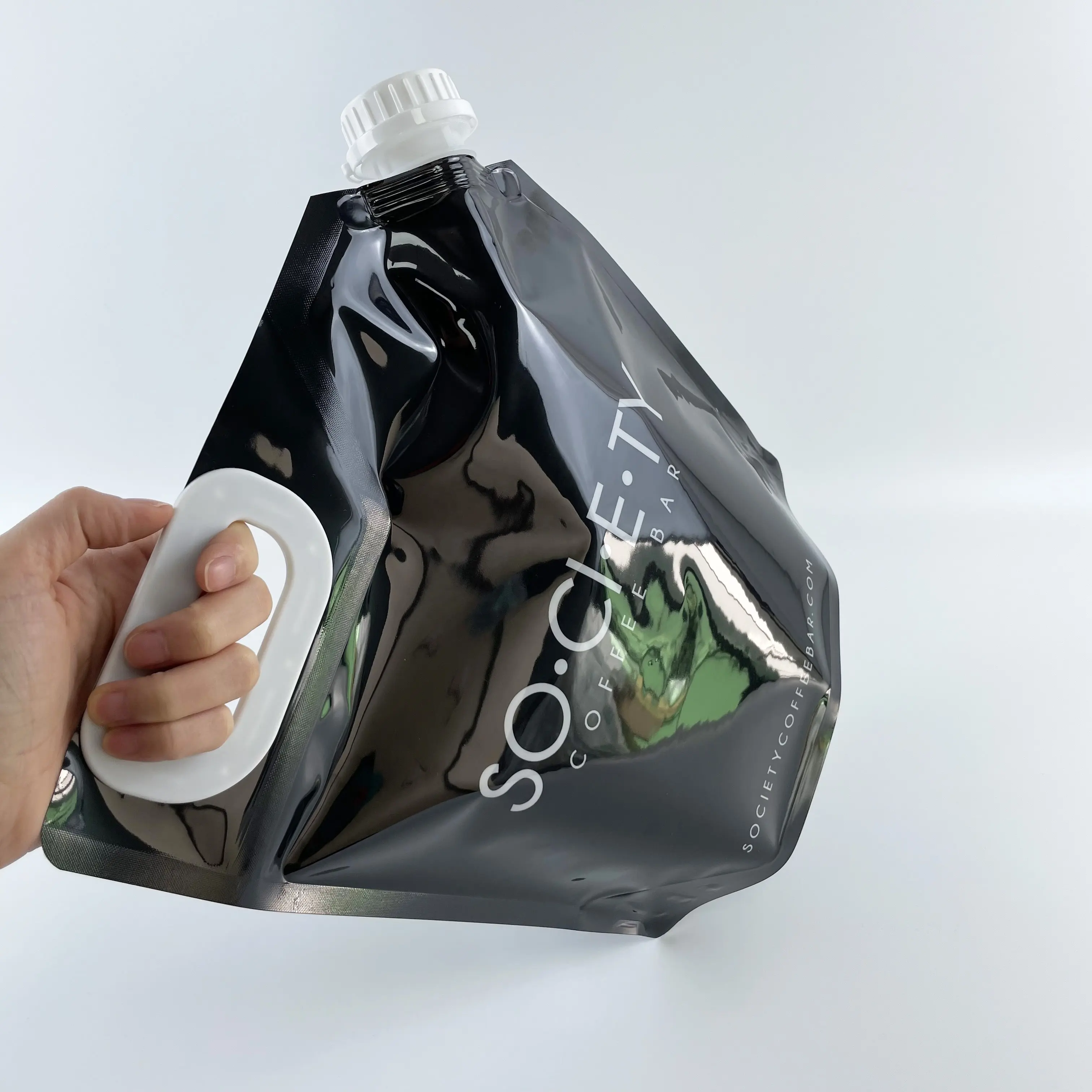 Xách tay gallon nước Túi phục vụ đồ uống cà phê túi Spout Pouch với xử lý