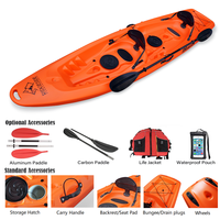 Vente en gros à prix réduit de touring en mer Kayak assis sur le dessus pour 2 et 3 personnes Kayak familial en tandem assis sur le dessus Canoë Kayak double à vendre