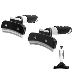 Peine para Mascotas KingHon Blanco y Negro, Peine de Agujas para Eliminar el Pelo de Perros y Gatos, Desenreda Nudos, Elimina Pulgas, Peine Automático para Eliminar el Pelo - Product Image 2