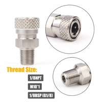 Adaptateur mâle/femelle à déconnexion rapide Foster en acier inoxydable haute pression, durable, avec bouchon d'obturateur pour raccord de remplissage |   Fil à coudre de marque LE