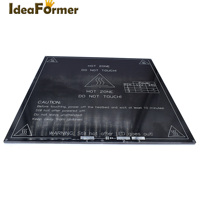 Nueva Placa Base para Impresora 3D Ideaformer, Cuadrada, de Aluminio, Negra, 214*214*3mm, 3 Meses de Garantía, FDM