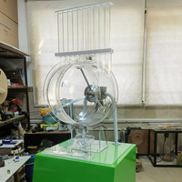 Huaxi Huaxi02 Machine de tirage de loterie en direct avec numéros gagnants, en acrylique, pour jeux de hasard en ligne, 50cm 5-10kg
