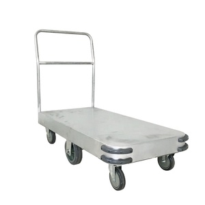 Heavy Duty Industrial Metal Cargo <strong>Trolley</strong> Supermarket Warehouse Cart <strong>Platform</strong> <strong>Trolleys</strong> - Product Image 1