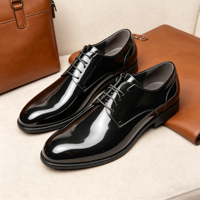 Leichte Herren-Lacklederschuhe Atmungsaktive Hybrid-Anzugsneaker Weiche Sohle Glänzende Formelle Business-Schuhe Übergrößen EU 39-46