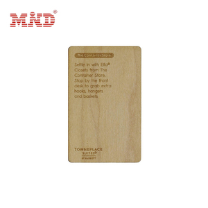 Tùy chỉnh Bạch Dương bằng gỗ <span class=keywords><strong>RFID</strong></span> phòng khách sạn <span class=keywords><strong>keycard</strong></span> - Product Image 3
