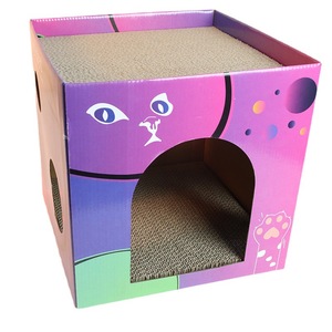 Rascador para Gatos, Diseño de Dibujos Animados, de Papel Corrugado, Plegable, de Doble Capa, Grande, Juguete para Mascotas - Product Image 4