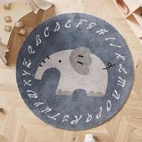 Tapis de jeu doux pour bébé de bonne qualité, motif animaux, décoration enfant, éléphant de dessin animé, tapis antidérapant, tapis de sol pour bébé, tapis d'éveil antidérapant