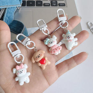 Libro <span class=keywords><strong>de</strong></span> montar rojo con Linda línea <span class=keywords><strong>de</strong></span> dibujos animados cachorro llavero estudiante <span class=keywords><strong>Internet</strong></span> celebridad mochila colgante Ins <span class=keywords><strong>mejor</strong></span> amigo regalo - Product Image 3