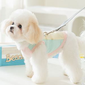 Chaleco de malla transpirable con protección solar para perros y gatos, estilo macaron, para primavera y verano, ropa para mascotas pequeñas - Product Image 4