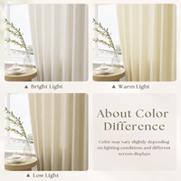 Cortina Transparente de Lujo en Color Blanco Inteligente con Gasa Plateada Brillante de Poliéster para Decoración de Ventanas de Sala de Estar